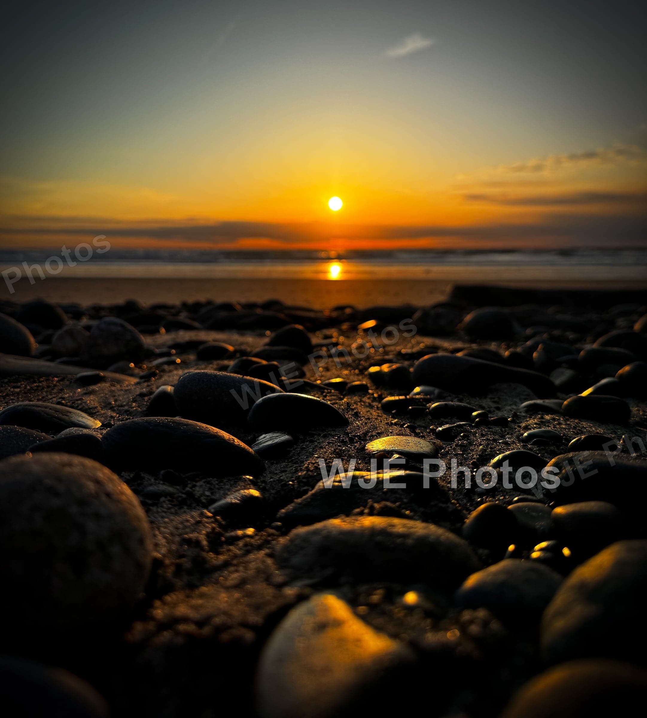 Morning sunrise light over Hampton Beach in New Hampshire