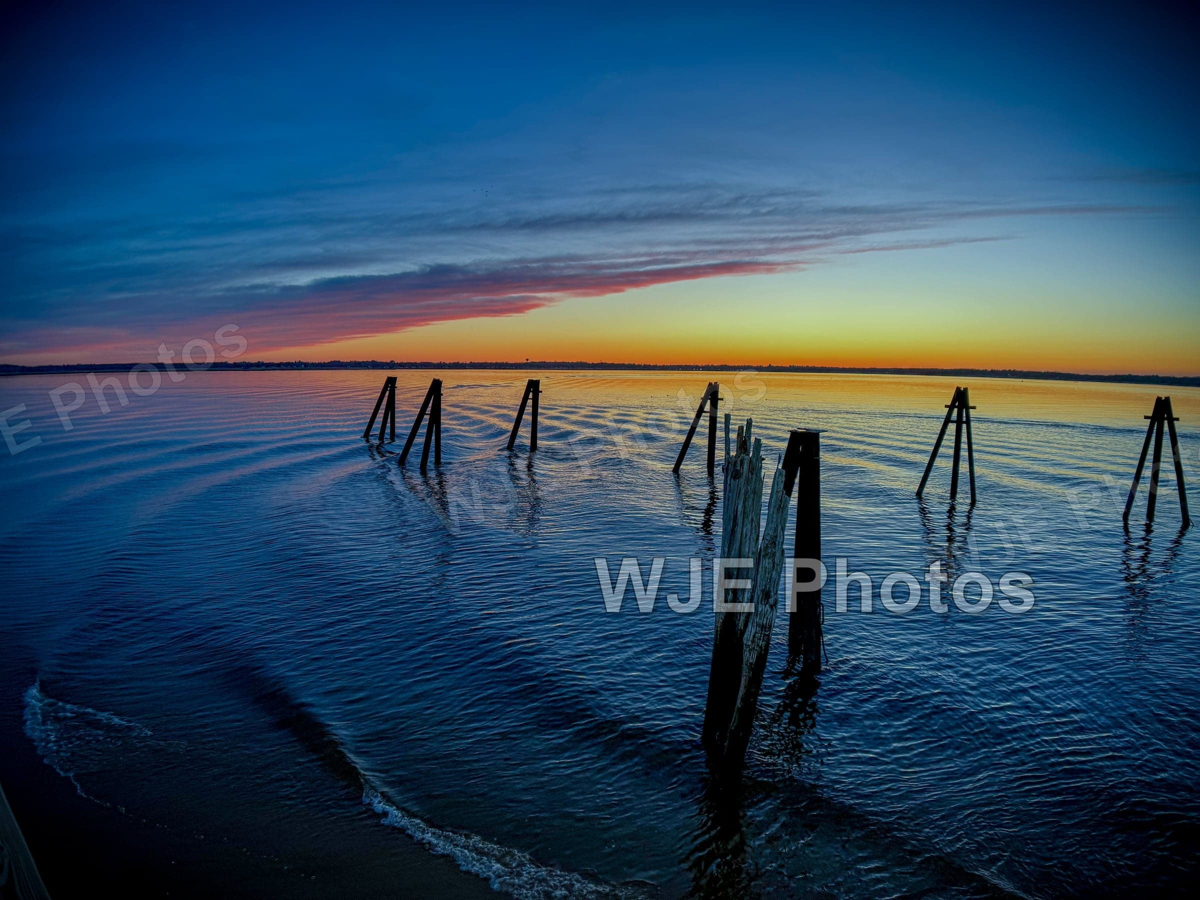Coastal scene at Plum Island Beach in Newburyport Massachusetts