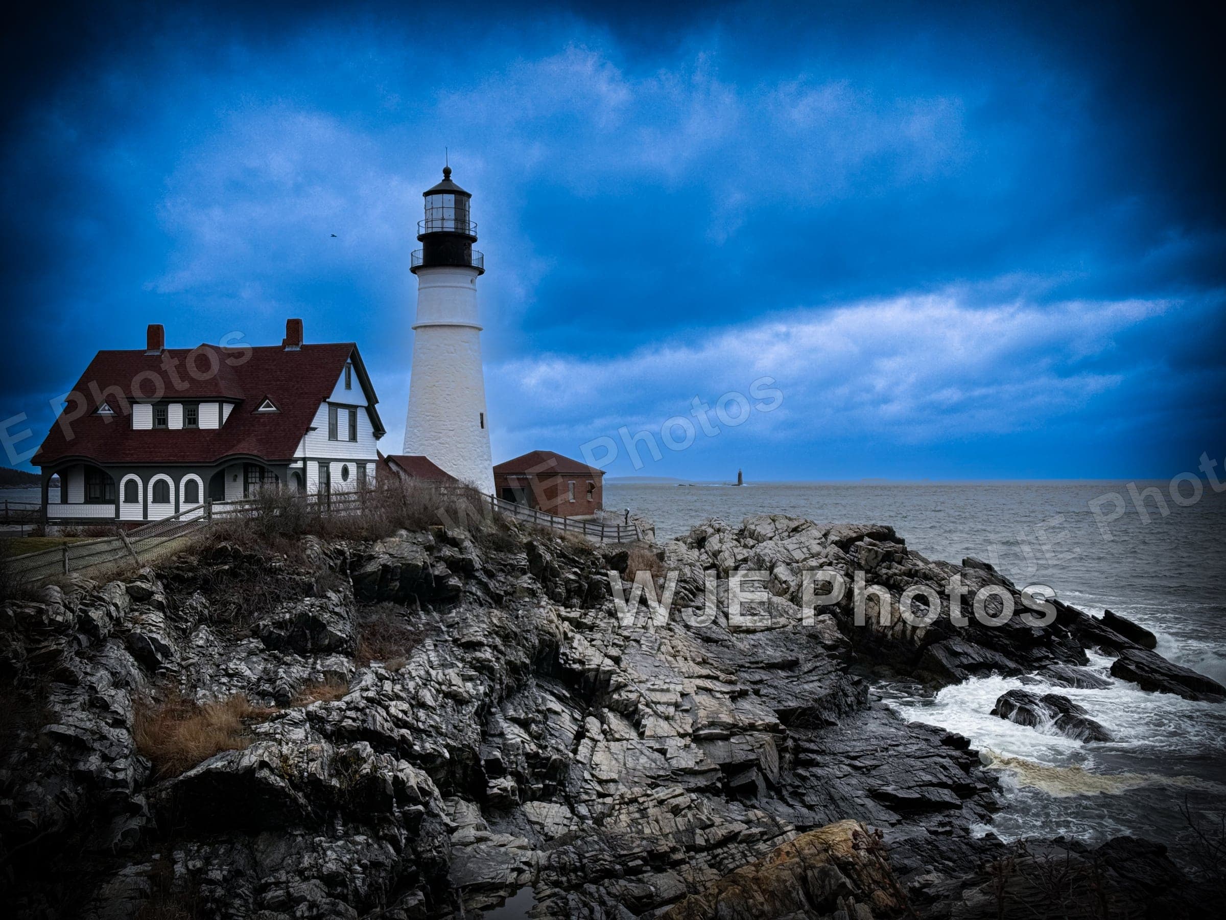 Portland Head Light on Casco Bay Maine